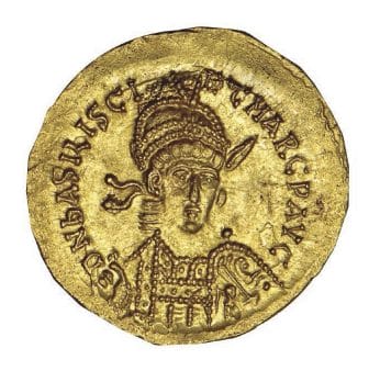 Constantinople - Basiliscus Coin